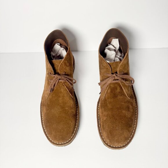 J. Crew Adults' 1990 MacAlister Men's Boots in Brown Italian Suede Sz 12 - Picture 2 of 9